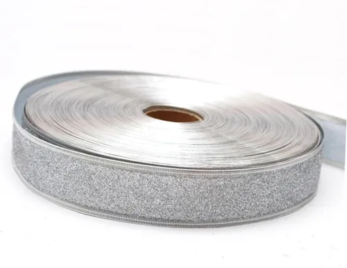 Miniatura 8 de TEHAUX 12pcs Chic Christmas Ribbons Each Silver Glitter for Crafts Wrapping and Holiday Decorations
