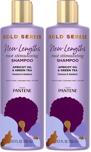 Miniatura 10 de Pantene Gold Series - Acondicionador rejuvenecedor de raíces con aceite de albaricoque y té verde, hidrata y fortalece, para cabello natural