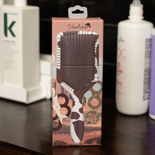 Miniatura 7 de FRAMAR Cepillo desenredante de pelo de pala, cepillo desenredante para mujeres, cepillo de pelo húmedo para niñas, cepillo desenredante de pelo