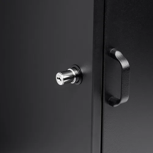 Miniatura 4 de Winbest Caja de correo de acero con ranura de caída con cerradura de piso independiente con compartimento para paquetes, color negro