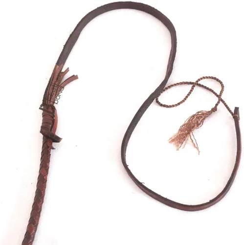 Miniatura 7 de Bull Whip de 06 a 16 pies 12 hebras de cuero de vaca ecuestre Bullwhip vientre de cuero y refuerzo de cuero en el interior, estilo Indiana Jones