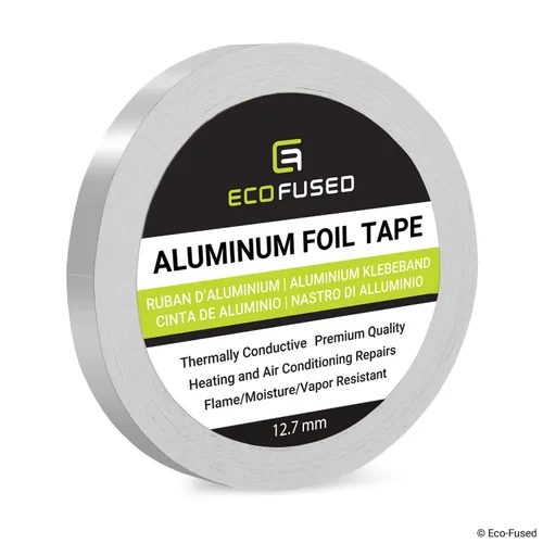 Miniatura 8 de Eco-Fused Cinta adhesiva de papel de aluminio para reparaciones de calefacción y aire acondicionado, térmicamente conductora, resistente a llamas