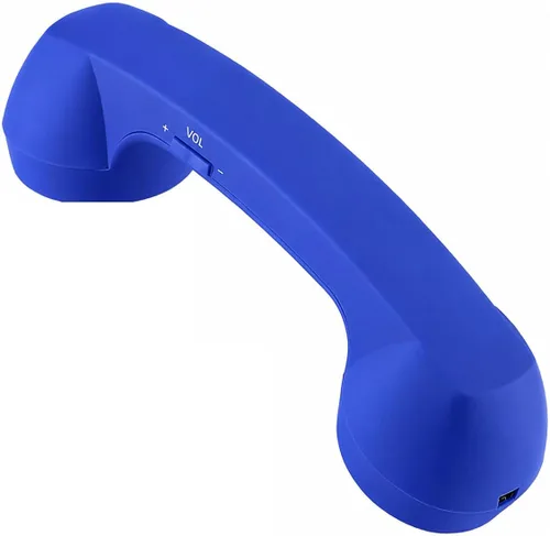 Miniatura 8 de Auricular de teléfono retro con Bluetooth inalámbrico y USB, a prueba de radiación para teléfonos celulares, cómodo para llamadas (Rosa)