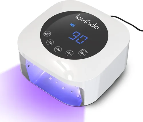 Miniatura 11 de Lámpara de uñas UV LED Lavinda, luz UV de 54W para esmalte de gel acrílico, lámpara de gel profesional con sensor automático, secador de uñas