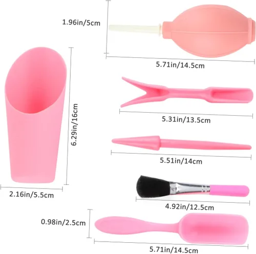 Miniatura 6 de MERRYHAPY Juego de 6 piezas de herramientas para macetas de suculentas, juego de cepillos para el cabello, herramientas para macetas suculentas