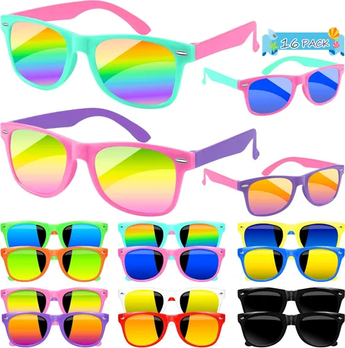 Miniatura 27 de Kids Sunglasses Party Favors Bulk, Neon Sunglasses with UV400 Protection for Gilrs Boys Kids