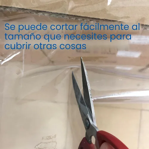 Miniatura 5 de Walrus Protector de Mantel de Vinilo Transparente Impermeable/A Prueba de Aceite Lámina de Plástico Cuadrada Transparente Cubierta de Mesa 54X54