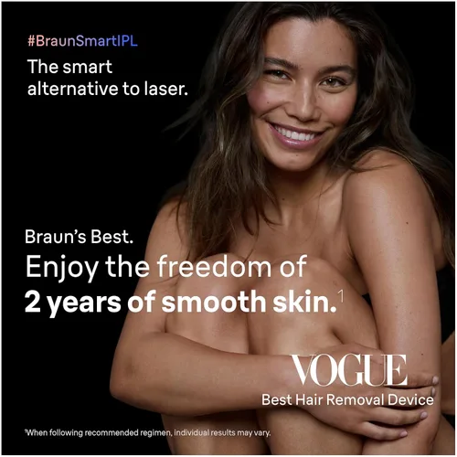 Miniatura 2 de Braun Smart IPL, Skin i·Expert Pro 7, el mejor dispositivo de depilación de VOGUE, depilación IPL para mujeres y hombres, reducción permanente