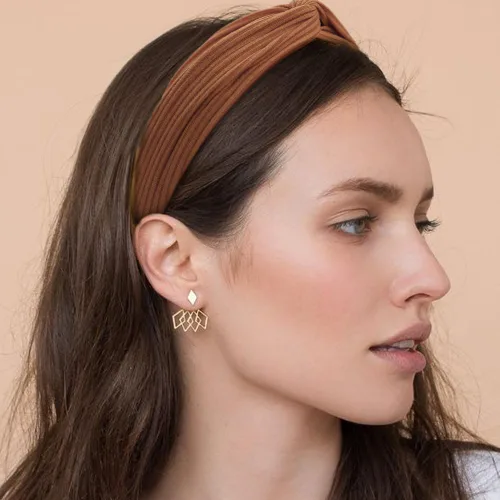 Miniatura 67 de DRESHOW Paquete de 8 diademas anudadas para mujer, con tiras cruzadas, antideslizantes, bohemias, trenzadas, accesorios para el cabello