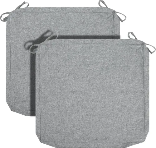 Miniatura 53 de FUNHOME Fundas de Cojín para Sillas de Exterior, Paquete de 2, ¡Sin Relleno! Fundas de Cojín de Repuesto para Patio 20" x 18" x 4", Resistentes al