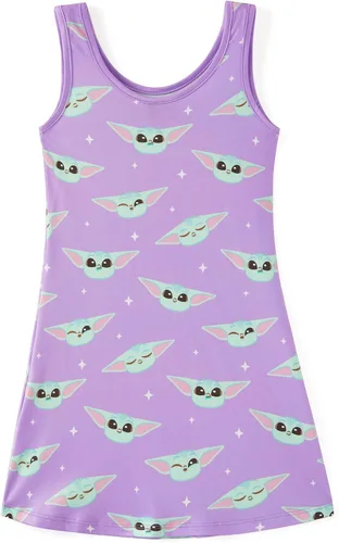 Miniatura 18 de Disney Stitch Princess Frozen Elsa Minnie Mouse - Vestido sin mangas para niñas, vestido acampanado para verano, playa, 2-9 años
