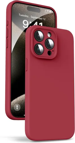 Miniatura 33 de Supdeal Funda de silicona líquida para iPhone 12 Pro Max, [protección de cámara] [antihuellas dactilares] [carga inalámbrica] Funda protectora de 4