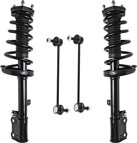 Miniatura 15 de Detroit Axle - Kit de 4 piezas RWD Puntales Delanteros Barras Estabilizadoras para Ford F-150 2021 2022 2023 2024, 2 Puntales con Resorte Helicoidal