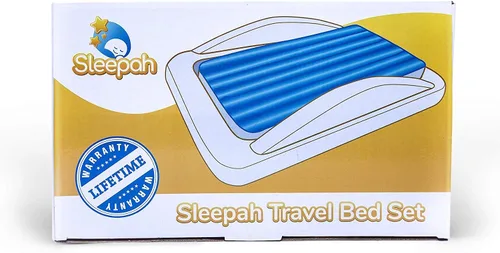 Miniatura 7 de Sleepah Cama de viaje inflable para niños pequeños Cama de aire portátil para niños con protectores de seguridad para niños y bebés – Incluye bomba