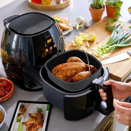 Miniatura 2 de Molde para freidora de aire de 6.89 pulgadas, sartén antiadherente para tartas, freidora de aire, para pasteles, pizza, hornear pan, bandeja