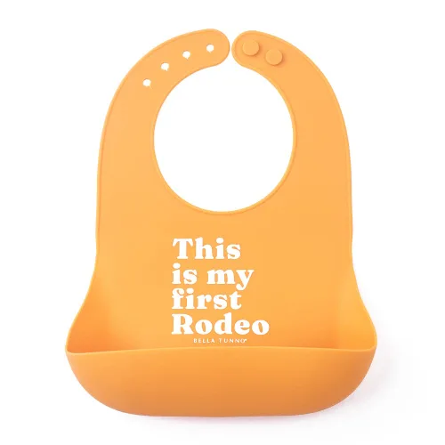 Miniatura 11 de Bella Tunno Wonder Bib - Baberos de silicona ajustables para bebés niñas, silicona duradera e impermeable libre de BPA, Taco Bell Taco Belle