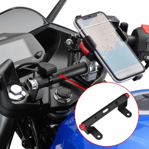 Miniatura 8 de Motocicleta multifuncional barra de equilibrio barra de equilibrio navegación GPS manillar extensión compatible con Suzuki Gixxer SF250 GIXXER 250