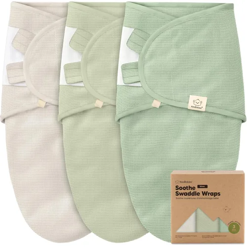 Miniatura 14 de Paquete de 3 pañales orgánicos para recién nacidos, sacos de dormir para bebés de 0 a 3 meses, manta para bebé, manta portátil para recién nacidos