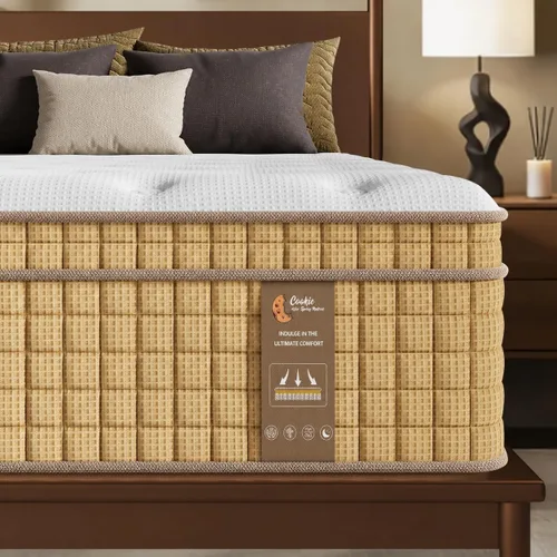 Miniatura 10 de BedStory Colchón de tamaño King, colchones híbridos firmes de 12 pulgadas en una caja con gel refrescante y resortes ensacables para aliviar