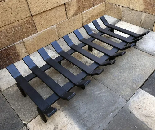 Miniatura 4 de Hi Flame Rejilla de leña para jardín y hogar, de acero sólido, resistente, para interiores, para herramientas de leña, para exteriores, hierro