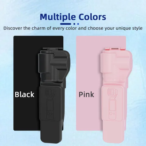 Miniatura 2 de Coyktonty Funda protectora de cardán para DJI Osmo Pocket 3 PC, con protector de pantalla de lente, diseño de tapa abatible, protección total (negro)