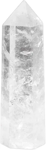 Miniatura 7 de SUNYIK Varita de puntos de cristal curativo de piedras preciosas, prisma de varita de un solo terminado para meditación, obsidiana negra Negro