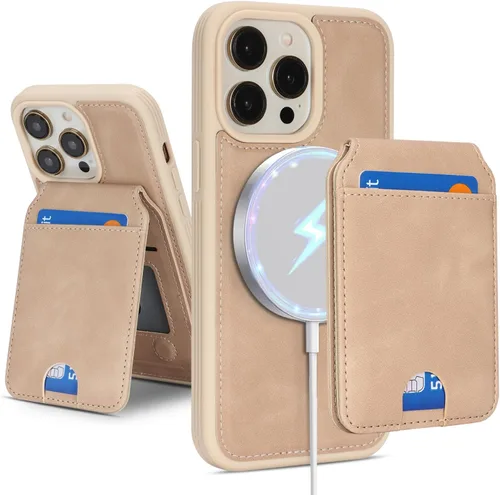 Miniatura 29 de Havaya Funda Cartera para iPhone 13 Pro Max e iPhone 12 Pro Max, Compatible con MagSafe 2 en 1, Desmontable Magnética con Portarjetas, Ranura