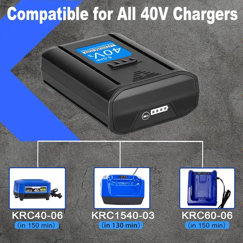 Miniatura 3 de JYJZPB Actualización 6000mAh de alta capacidad 40V reemplazo para batería Kobalt 40V KB440-03 KB2540C-06 KB640-03 KB240-06 adecuado