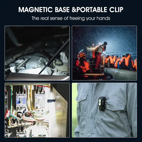 Miniatura 4 de WUBEN Sensor de control E7 para faros recargables, cambio de luz y ajuste de modo por detección, E7 Outdoor Essentials para correr, pescar, acampar