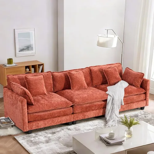Miniatura 131 de SoarFlash Sofá modula, de felpilla, posición de en medio, beige