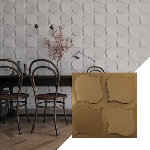 Miniatura 21 de Ekena Millwork WP20X20CVWH 19 5/8 pulgadas de ancho x 19 5/8 pulgadas de alto Clover EnduraWall Decorativo 3D Panel de Pared Cubre 2.67 pies