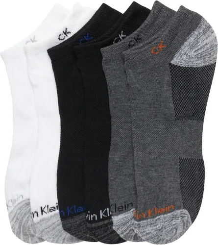 Miniatura 147 de Calvin Klein Calcetines para hombre, mezcla de algodón, acolchados, sin talla, forro de calcetines atléticos (6 unidades)