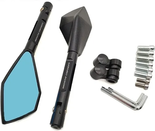 Miniatura 11 de Accesorios Espejos de motocicleta CNC aluminio para manillar de moto espejos retrovisores azul para BMW S1000RR S1000XR S1000r Gs 1200 F 650 700 Gs