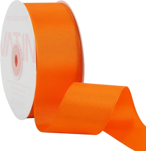 Miniatura 126 de Vatin - Rollo de cinta de grogrén, rollos de 25-50 yardas, perfecto para decoración de bodas, coronas, baby showers, envolturas de paquete de regalo