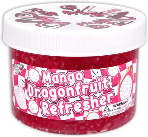 Miniatura 3 de Mango Dragonfruit Refresher (8 onzas) – Slime de cuentas de pecera – Hecho a mano en Estados Unidos – Dope Slimes Pink