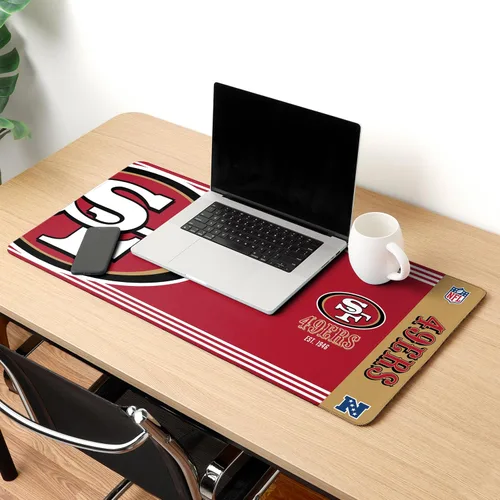 Miniatura 2 de FOCO Alfombrilla para mouse de escritorio oficial establecida con logotipo primario establecido de la NFL, 35 x 16 pulgadas