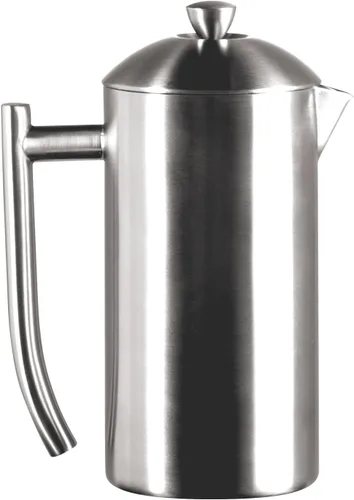 Miniatura 13 de Frieling USA cafetera francesa de acero inoxidable, con paredes dobles, con rejilla doble patentada, pulida, de 36 onzas, Estándar- Pulido, Pulido