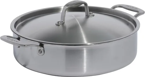 Miniatura 8 de Made In Utensilios de Cocina - Olla Rondeau de Acero Inoxidable de 10 Quarts con Tapa - Acero Inoxidable de 5 Capas - Utensilios de Cocina