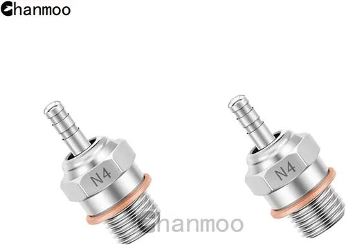 Miniatura 5 de 2 piezas 70117H Hot Engine Glow Plugs No.3 N3 N4#3 #4 Spark Nitro Engine Parts Reemplazan OS para Traxxas Losi HPI Redcat HSP Himoto RC Car Truck