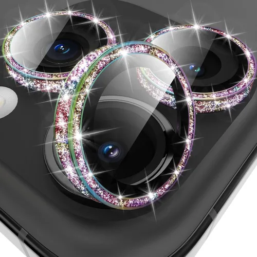 Miniatura 10 de YWXTW Protector de lente de cámara para iPhone 15/15 Plus/16e/ 17e, anillo de metal antiarañazos individual protector de pantalla de vidrio templado