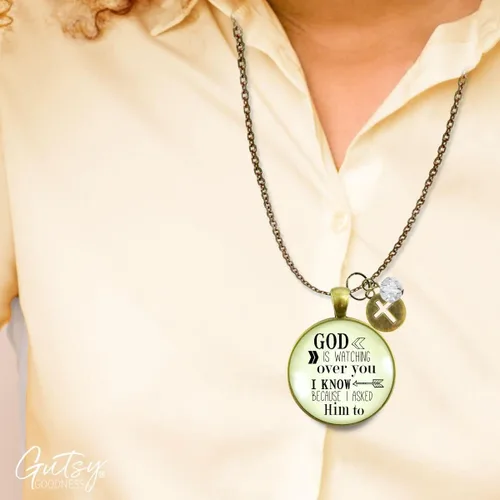 Miniatura 33 de Gutsy Goodness Faith He Cares - Collares hechos a mano con mensaje para mujer cristiana
