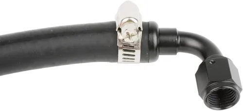 Miniatura 5 de YSIL 10AN de hembra a 5/8" Manguera estriada 45 grados giratoria de aluminio con bloqueo de empuje, conector de extremo de manguera para línea
