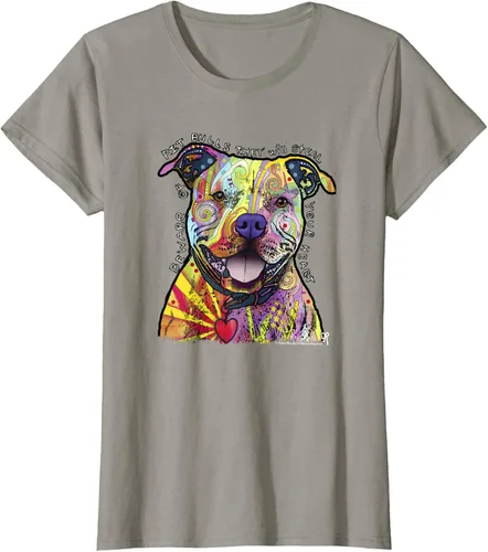 Miniatura 66 de Beware Of Pit Bulls, Dean Russo Pitbull Original - Camiseta para amantes de los perros, Negro