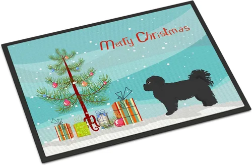 Miniatura 88 de Caroline's Treasures CK3799MAT Akita Shepherd - Tapete de árbol de Navidad de 18 x 27 pulgadas, tapete para puerta delantera, interior y exterior