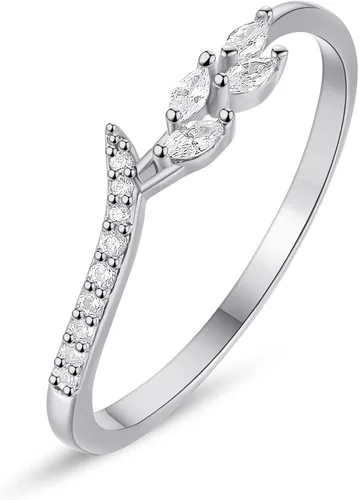 Anillos de Banda de Eternidad de Oro GLOQUAT para Mujeres con Piedras CZ Anillos de Oro Finos Apilables Lindos Anillos de Eternidad de Diamante