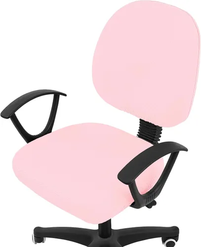 Miniatura 22 de Smiry - Fundas de asiento elásticas para silla de oficina con diseño jacquard, desmontables, lavables, antipolvo, protectores para cojines de silla
