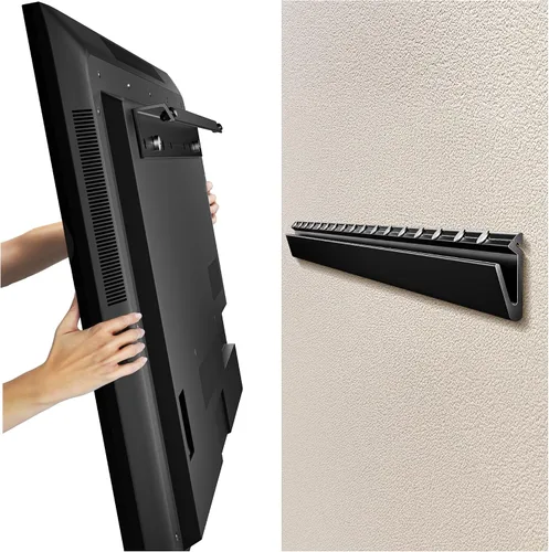 Auoace Soporte de pared para TV de yeso sin taladrar para televisores pequeños de 22 a 55 pulgadas, hasta 100 libras, perfil bajo de 1.1 pulgadas,