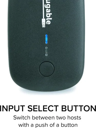 Miniatura 2 de Plugable Interruptor de uso compartido USB 2.0 para compartir un puerto de dispositivo USB con un botón entre dos computadoras
