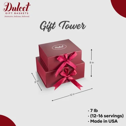 Miniatura 9 de Torres de regalos de comida gourmet, cestas de regalo de panadería, pensando en ti, cestas de regalo de agradecimiento para amigos, familia, él