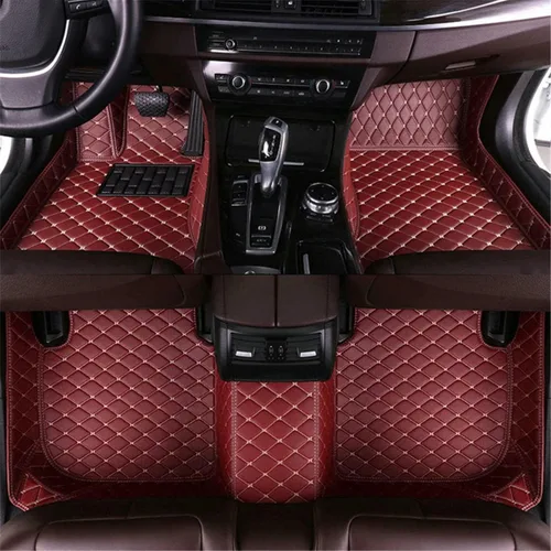 Miniatura 23 de Personaliza los tapetes de cuero de lujo de protección para todo tipo de clima para el 99 % de los automóviles, SUV y camiones según el modelo Beige